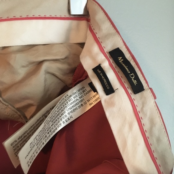 Massimo Dutti Coral Pink Chic Straight Leg Pants - Picture 4 of 8